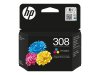 HP 308 originalna tri-barvna kartuša s črnilom