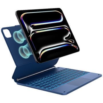 1 to 3 OVITEK S TIPKOVNICO TYPECASE ZA IPAD PRO 13 2024 2025 EDGE PACIFIC MODRA