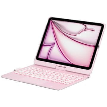 Flexbook Touch s tipkovnico za iPad Air 11" 2024/2025 svetlo roza