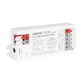 MiBoxer Kontroler Mi-light za MONO+CCT LED trak RF2.4G DC12-24V 12A/kanal s hitrimi sponkami