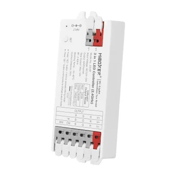 MiBoxer Kontroler Mi-light za RGB\RGBW\RGB+CCT LED trak RF2.4GHz DC12-24V 6A/kanal s hitrimi sponkami