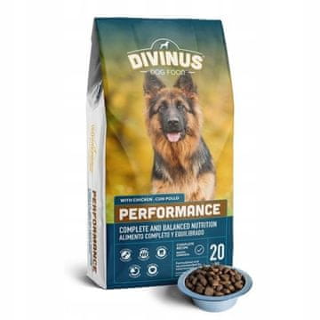 shumee Divinus Performance suha hrana za nemške ovčarje 20 kg