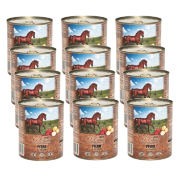 shumee O'CANIS mokra hrana za pse Konjsko meso s krompirjem 12 x 800 g