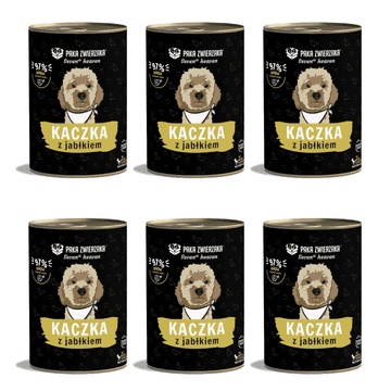 Paka Zwierzaka Seventh Heaven Pet Pack raca, jabolko 6x400g