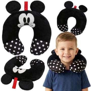 Disney DISNEY Mickey Mouse Potovalna blazina, vratna blazina za letalo, naslon za glavo za avto
