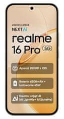 realme REALME 16 Pro 5G pametni telefon 8 GB/256 GB zlate barve
