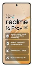 realme REALME 16 Pro+ 5G pametni telefon 8 GB/256 GB zlate barve