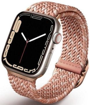 UNIQ UNIQ Aspen pašček za Apple Watch 40/38/41mm pleten DE roza ASPDECPNK