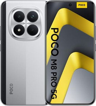 POCO Pametni telefon Poco M8 Pro 5G 8/256GB Srebrna