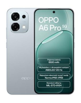 Oppo Pametni telefon OPPO A6 Pro 5G 8 GB/256 GB siv