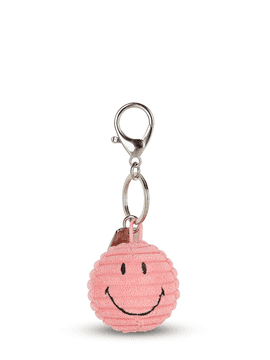 SMILEY obesek za ključe Eco Corduroy, 4,5 cm, roza