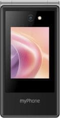 Hammer Mobilni telefon HAMMER Tango 2 LTE v črni in srebrni barvi