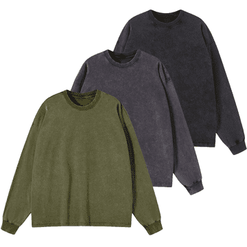 Nikcorp Moška majica z dolgimi rokavi longsleeve komplet 3 kosov XL, 100% bombaž, vintage casual stil, regular fit, zračen material, okrogel izrez, enobarvna, udobna za vsakodnevno nošenje, celoletna uporaba