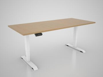 Palram Dvižna miza s ploščo v dekorju bukev - 1600 x 800 mm, belo podnožje