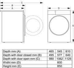 Gorenje WPNEI94A1SWIFI pralni stroj, s prednjim polnjenjem, 9kg