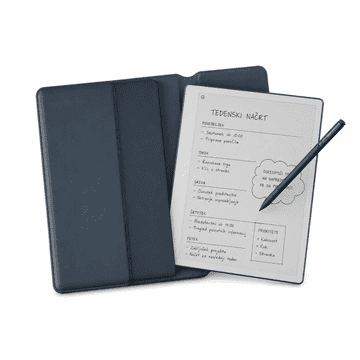 Remarkable Tablica reMarkable Paper Pure + Marker Plus + Ovitek Sleeve Folio Ocean Blue