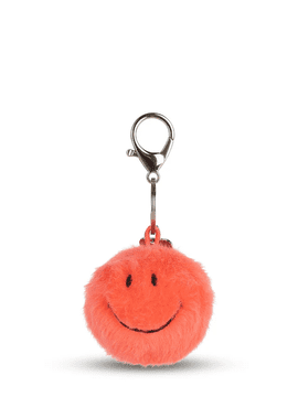 SMILEY obesek za ključe Eco Fuzzy, 5,5 cm, koralni