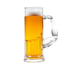 Gadget Master Kozarec za pivo z mišičastim ročajem 620 ml