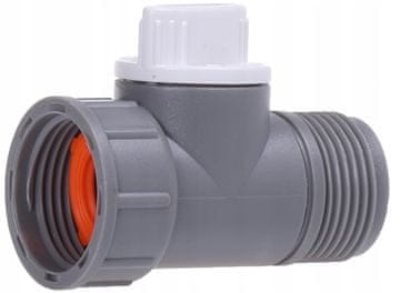 Bradas Priključek z ventilom GW/GZ 3/4" White Line