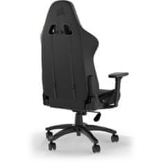 Corsair TC100 RELAXED, gaming stol, umetno usnje, črn