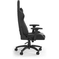 Corsair TC100 RELAXED, gaming stol, umetno usnje, črn