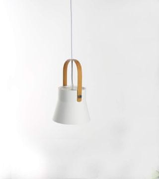 Nikcorp Viseča stropna svetilka Moderna kovinska Industrijski skandinavski stil E27 siva, premer 16,5 cm, višina 13,5 cm, max 60 W