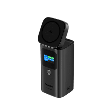 Canyon Qi2 magnetic power bank OnPower 150 15000mAh Aluminium Dark grey