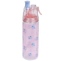 Disney DISNEY Stitch Steklenica za vodo z ustnikom in razpršilnikom, prosojna steklenica za hladne pijače 600 ml