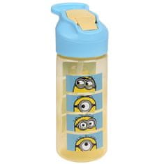 Despicable Me Minions Steklenica za vodo z ustnikom in ročajem, prosojna steklenica s cevko 450 ml