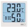 Emos termometer s prikazom vlage, z budilko, °C/°F, beli (E0114N)