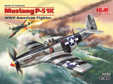 ICM ICM48154 Mustang P-51K, ameriški lovec druge svetovne vojne, model 1:48