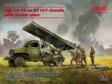 ICM ICM35596 BM-13-16 na šasiji G7107 s sovjetsko posadko