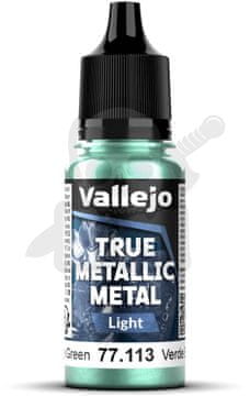 Vallejo VALL-77113 Prava kovinska zelena barva hrošča 18 ml