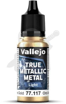 Vallejo VALL-77117 Prava kovinska arkana zlata 18 ml