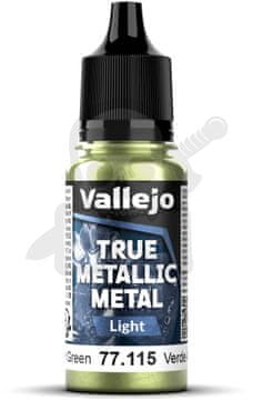 Vallejo VALL-77115 Prava kovinska jantarno zelena 18 ml
