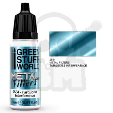 Green Stuff World GSTU509434 Kovinski filtri Turquoise Interfer. 17 ml