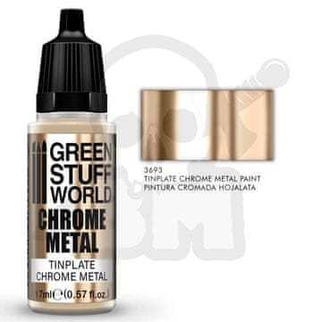 Green Stuff World GSTU510538 Kromirana barva za belo pločevino 17 ml