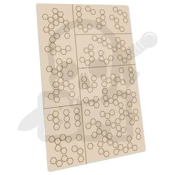Green Stuff World GSTU502373 Samolepilne šablone Hex Camo