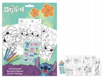 Kids Euroswan KID87228 Komplet za barvanje z nalepkami Stitch