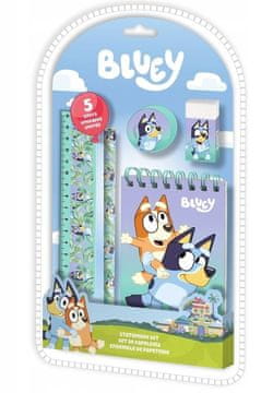 Kids Euroswan KID89421 5-delni komplet pisarniškega materiala moder