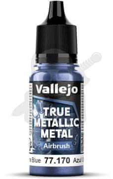 Vallejo VALL-77170 Prava kovinska ultramarin modra 18 ml