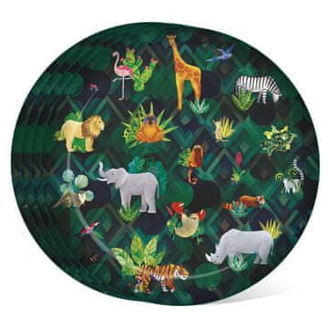 Puckator PKRPLAT03 Plastični krožniki za piknik Animal King