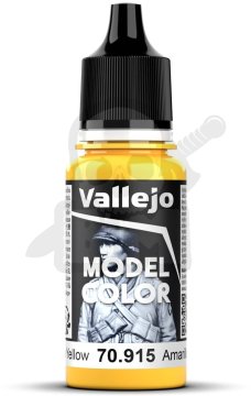 Vallejo VALL-70915 Barva modela 17 ml temno rumena