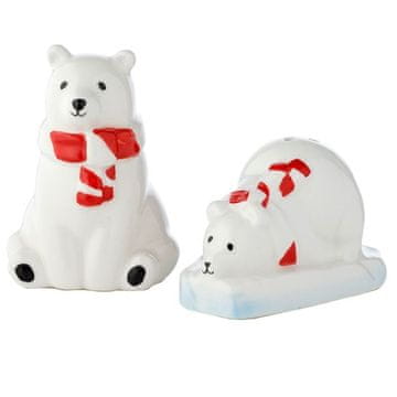 Puckator PKXSP14 Keramični komplet soli in popra z motivom polarnega medveda