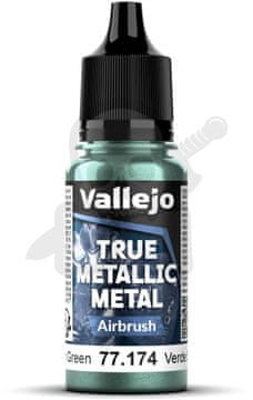Vallejo VALL-77174 True Metallic Dusken Green 18 ml