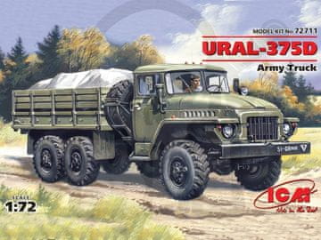 ICM ICM72711 Vojaški tovornjak URAL-375D 1:72