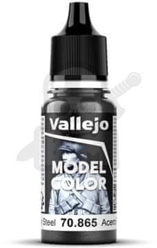 Vallejo VALL-70865 Barva modela 17 ml oljno jeklo