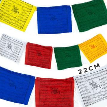 AWGifts AWPFlag-01 Velike tibetanske molitvene zastavice 22 cm