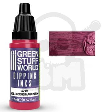 Green Stuff World GSTU515793 Črnilo za potapljanje 17 ml Glorious Magenta Dip