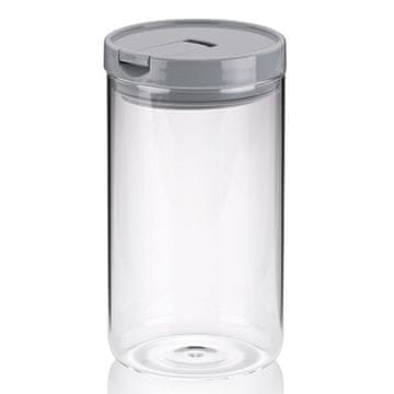 Kela Steklena posoda za hrano KL-12109 ARIK glass jar, gray H 19cm / ? 10.5cm / 1.2